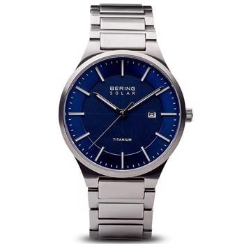 Solar Titanium Batteridrevet quartz Herre ur fra Bering, 15239-777